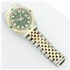 Image 6 : Rolex Mens 2 Tone 14K Green String Diamond & Emerald Datejust Wristwatch