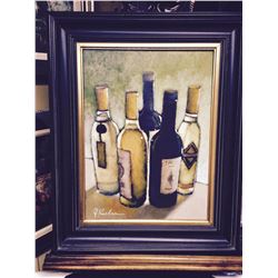J.Koehn "Private Reserve"  wine, wine bar painting