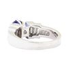 Image 3 : 1.50 ctw Sapphire And Diamond Ring - Platinum