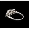 Image 3 : 14KT White Gold 0.85 ctw Diamond Ring