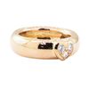 Image 1 : 0.15 ctw Diamond Heart Motif Ring - 18KT Rose Gold