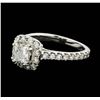 Image 2 : 14KT White Gold 1.54 ctw Diamond Ring