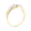 Image 4 : 0.86 ctw Tanzanite And Diamond Ring - 14KT Yellow And White Gold