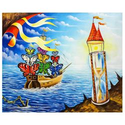 Eugene Poliarush- Original Oil on Canvas "Time Goes Back"