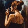 Image 2 : Fabian Perez, "Full Moon Empty Heart" Hand Textured Limited Edition Giclee on Canvas. Hand Signed an