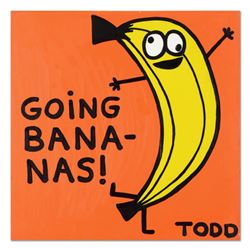 Todd Goldman, "Going Bananas!" Original Acrylic Painting on Gallery Wrapped Canvas, Hand Signed with