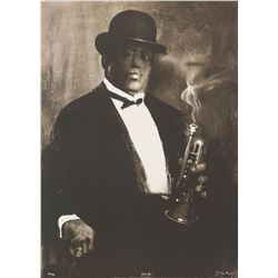 Waldemar Swierzy (1931-2013)- Hand Pulled Original Lithograph "King Oliver"