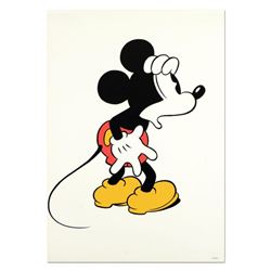 "Mickey Mouse (Looking Out)" Disney Serigraph, with Letter of Authenticity.