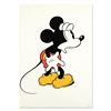 Image 1 : "Mickey Mouse (Looking Out)" Disney Serigraph, with Letter of Authenticity.
