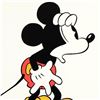 Image 2 : "Mickey Mouse (Looking Out)" Disney Serigraph, with Letter of Authenticity.