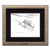 Image 1 : Wyland, "Swordfish" Framed Original Sketch, Hand Signed with Certificate of Authenticity.