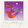 Image 2 : Peter Max, "Cosmic Flyer in Space" Framed Limited Edition Lithograph, Numbered 453/500 and Hand Sign