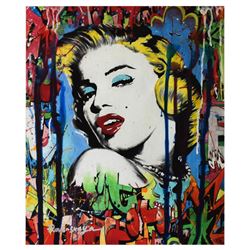 Nastya Rovenskaya- Mixed Media "Marilyn Monroe I"