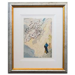 Salvador Dali- Original Color Woodcut on B.F.K. Rives Paper "Paradise 20"