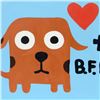Image 2 : Todd Goldman, "BFF" Original Acrylic Painting (60" x 36") on Canvas, Hand Signed with Certificate of