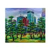 Image 1 : Yana Rafael "Trees In Bloom" Hand Signed Original Painting on Canvas with COA