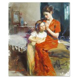 Pino (1939-2010), "Last Touch" Artist Embellished Limited Edition on Canvas, CP Numbered and Hand Si