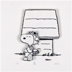 Peanuts, "Hero" Hand Numbered Limited Edition 3D Decoupage with Certificate of Authenticity.