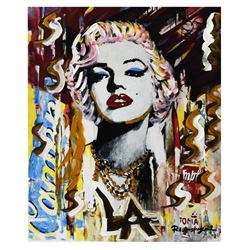 Nastya Rovenskaya- Mixed Media "Marilyn Monroe II"