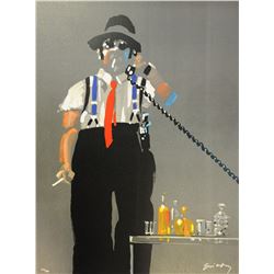 Waldemar Swierzy (1931-2013)- Hand Pulled Original Lithograph "Its a deal"