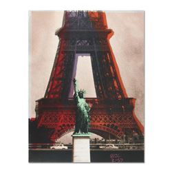 Ringo Daniel Funes, (Protege of Andy Warhol's Apprentice, Steve Kaufman), "Eiffel Tower" One-of-a-Ki