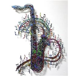 Patricia Govezensky- Original Painting on Cutout Steel "Orchestra"