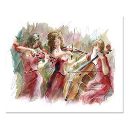 Lena Sotskova, "Concert" Mixed Media Original Painting, Hand Signed and with COA.