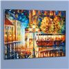 Image 3 : Leonid Afremov (1955-2019) "Night Trolley" Limited Edition Giclee on Canvas, Numbered and Signed. Th