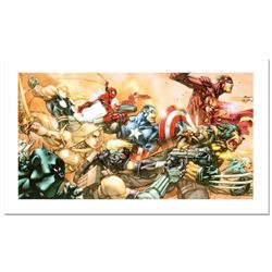 Stan Lee Signed, "Ultimates 3 #1" Numbered Marvel Comics Limited Edition Canvas by Joe Madureira wit