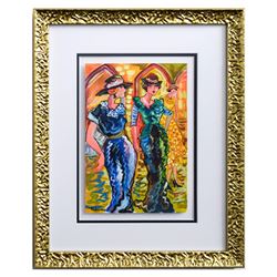 Patricia Govezensky- Original Watercolor "Johanna & Kim"