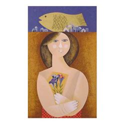 Samy Briss- Original Serigraph "Le Poisson du Bonheur"