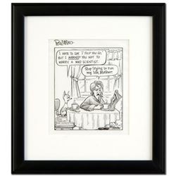 Bizarro, "Mad Scientist" is a Framed Original Pen & Ink Drawing by Dan Piraro, Hand Signed by the Ar