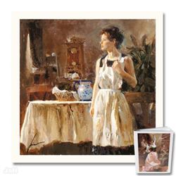 "Sunday Chores" Limited Edition Giclee by Pino (1939-2010). Numbered and Hand Signed with Certificat