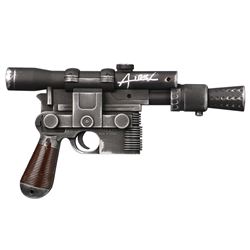 Alden Ehrenreich Autographed Star Wars Han Solo 1:1 Scale DL44 Prop Replica Blaster