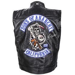 Charlie Hunnam Autographed Sons of Anarchy SAMCRO Leather Vest