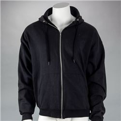 Sons of Anarchy Clay Screen Worn Black Hooded Sweatshirt Ron Perlman Signed Letter of Authenticity