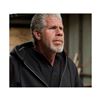 Image 6 : Sons of Anarchy Clay Screen Worn Black Hooded Sweatshirt Ron Perlman Signed Letter of Authenticity
