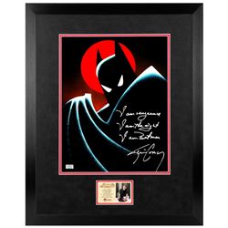 Kevin Conroy Autographed Batman 11x14 Framed Photo with 'I am Vengeance I am the Night I am Batman!'