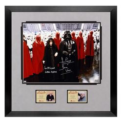 David Prowse, Ian McDiarmid Autographed Star Wars Darth Vader Emperor Palpatine 11x14 Framed Photo