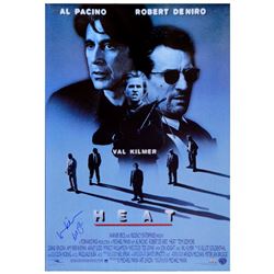 Al Pacino, Val Kilmer Autographed 1995 Heat 27x40 Movie Poster