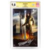 Image 1 : Jason Momoa Autographed Aquaman #28 Photo Foil Cover Variant CGC SS 9.8