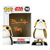 Image 1 : Brian Herring Autographed Star Wars: The Last Jedi Porg POP Vinyl Figure #198