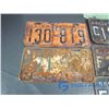 Image 2 : (11) Licence Plates - 50's, 1060-1962