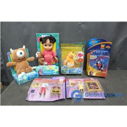 Monsters inc, Anastasia and Toy Story Toys in Packages