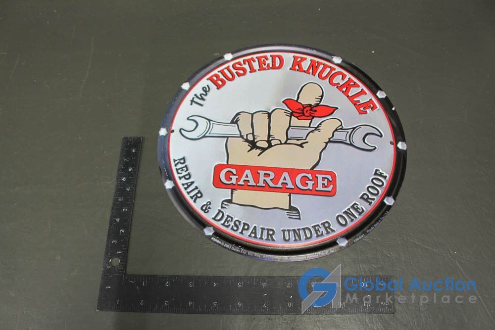 The Busted Knuckle Garage Repro Tin Sign 12