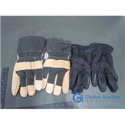 Manzella Polartec Black Nylon Gloves & Dakota Thinsulate Leather Work