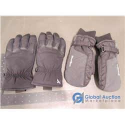 Eddie Bauer Ski Gloves (m) Black & Windriver Ski Mitts