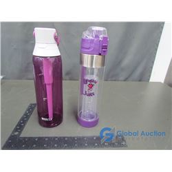 Booster Juice Water Bottle, Purple; Brita Water Bottle, Purple