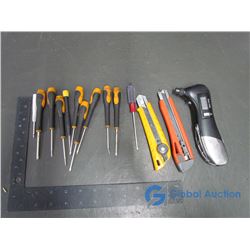 Electronic Tire Gauge with Milti Tool, & Two Box Cutters