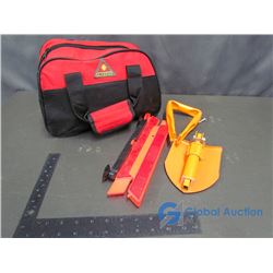 Treksafe Emergency Kit With Booster Cables and Folding Shovel